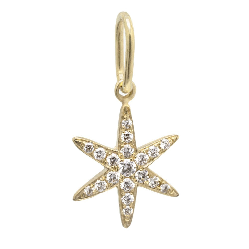 Diamond Pave Star Charm - Magpie Jewellery