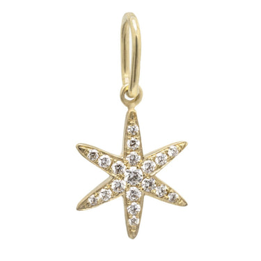Diamond Pave Star Charm - Magpie Jewellery