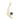 Gemstone Crescent Charm - Blue Sapphire YG