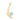 Gemstone Crescent Charm - Turquoise YG
