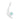 Gemstone Crescent Charm - Turquoise WG