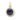 Gemstone Cup Charm - Blue Sapphire YG