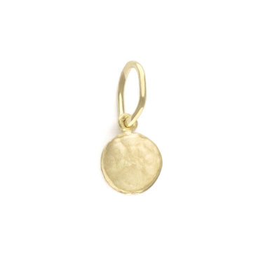 Mini Hammered Disc Charm - Magpie Jewellery