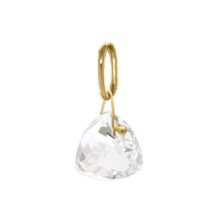 &#39;Luna&#39; Pyramid Gemstone Charm - Magpie Jewellery