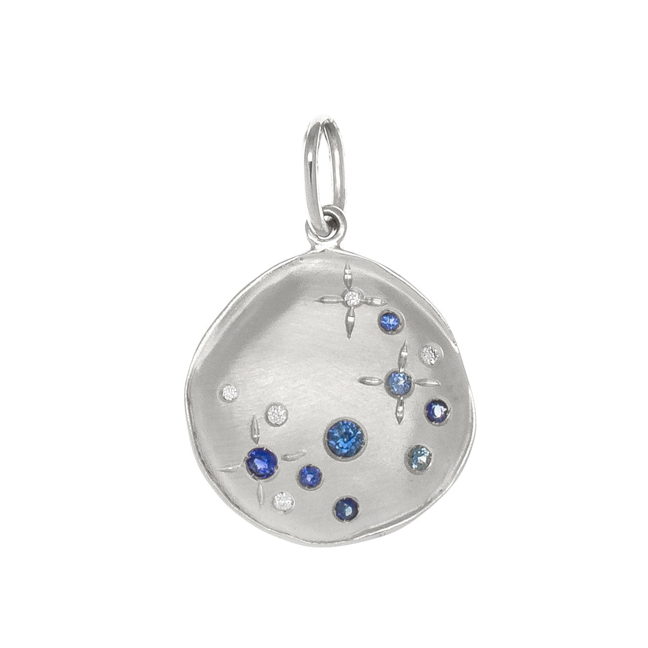 &#39;Luna&#39; Scattered Star Coin Charm - Magpie Jewellery