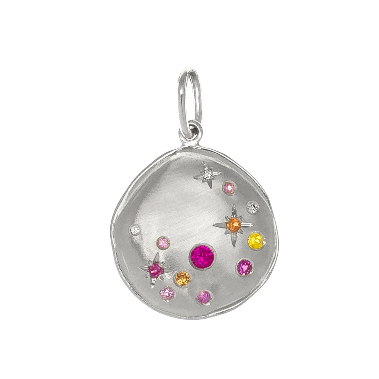 &#39;Luna&#39; Scattered Star Coin Charm - Magpie Jewellery