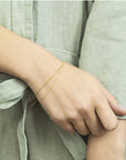 Gold Rippling Bracelet | Magpie Jewellery