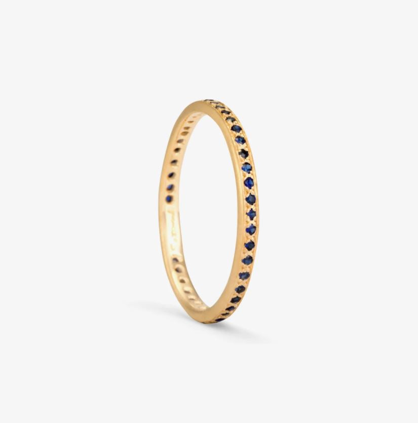 Sapphire Eternity Band YG | Magpie Jewellery