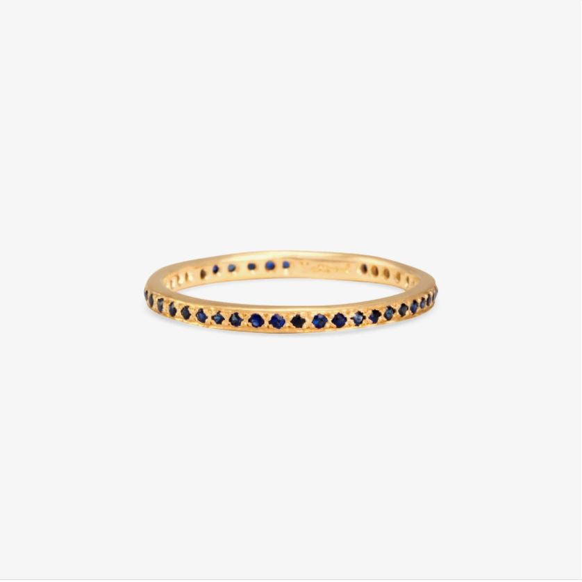 Sapphire Eternity Band YG | Magpie Jewellery