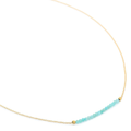 Amazonite Centre Gemstone 'Wrap' Necklace - Magpie Jewellery