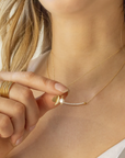 Amazonite Centre Gemstone 'Wrap' Necklace - Magpie Jewellery