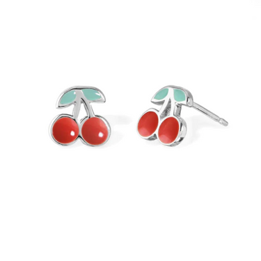 Cherry Stud Earrings Magpie Jewellery