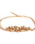 Twist Bracelet - Small | Magpie Jewellery | Rose Gold | Detail Shot