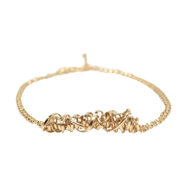 Twist Bracelet - Small | Magpie Jewellery | Yellow Gold | Detail Shot