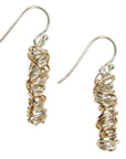 Twist Earring - Small | Magpie Jewellery | Mixed Metals on Silver Hooks