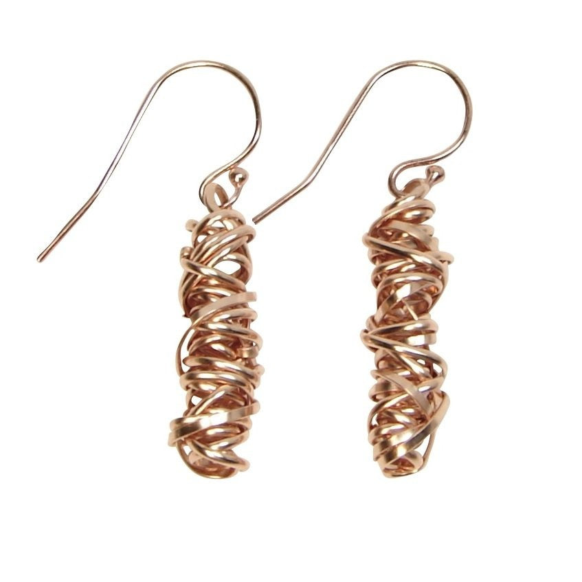 Twist Earring - Small | Magpie Jewellery | Rose Gold