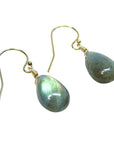 Gemstone Solo Earring | Magpie Jewellery | Yellow Gold | Labradorite