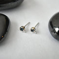 Tiny London Blue Topaz Stud - Magpie Jewellery