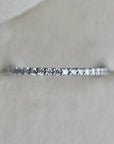 19k White Gold Partial Eternity Band