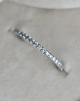 19k White Gold Partial Eternity Band