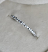 19k White Gold Partial Eternity Band | Magpie Jewellery