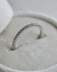 19k White Gold Partial Eternity Band