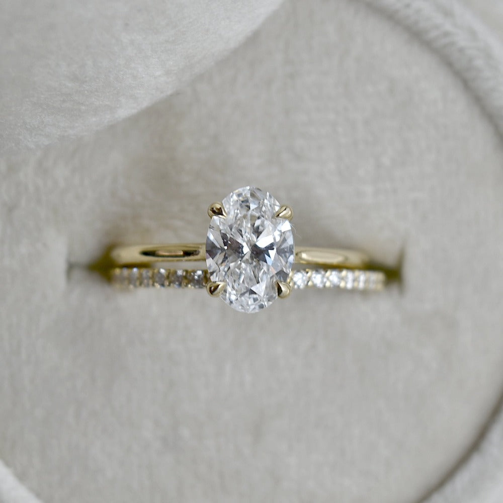 1.2ct Oval Lab Diamond Solitaire Engagement Ring | Magpie Jewellery