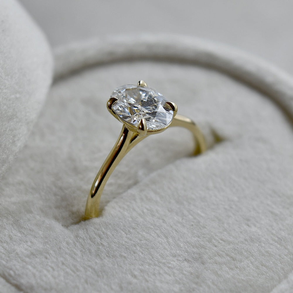 1.2ct Oval Lab Diamond Solitaire Engagement Ring | Magpie Jewellery