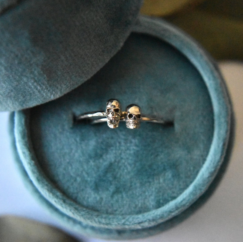 Petite Skull Ring - Magpie Jewellery