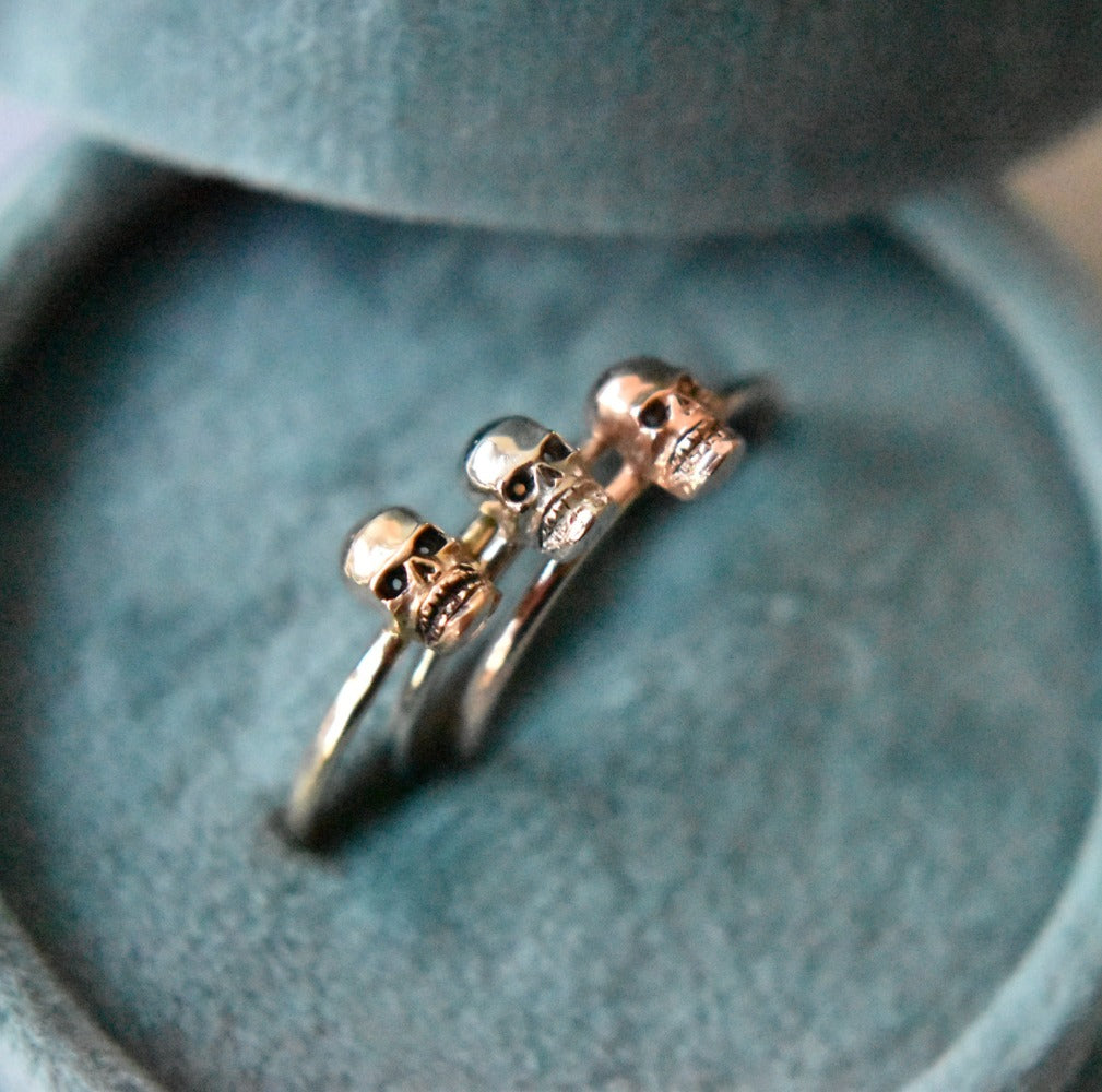 Petite Skull Ring - Magpie Jewellery
