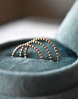 Delicate Gold Bubble Band Stacker - Magpie Jewellery