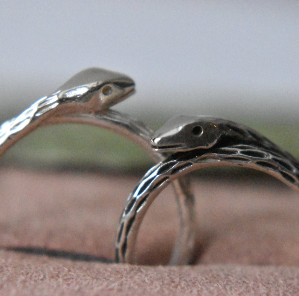 Small Straight Snake Band - Magpie Jewellery
