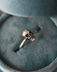 Medium Silver Skull Ring - Magpie Jewellery
