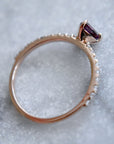 Trillion Cut Alexandrite Engagement Ring - Magpie Jewellery
