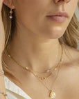 Luna Freshwater Pearl Station Necklace - Magpie Jewellery