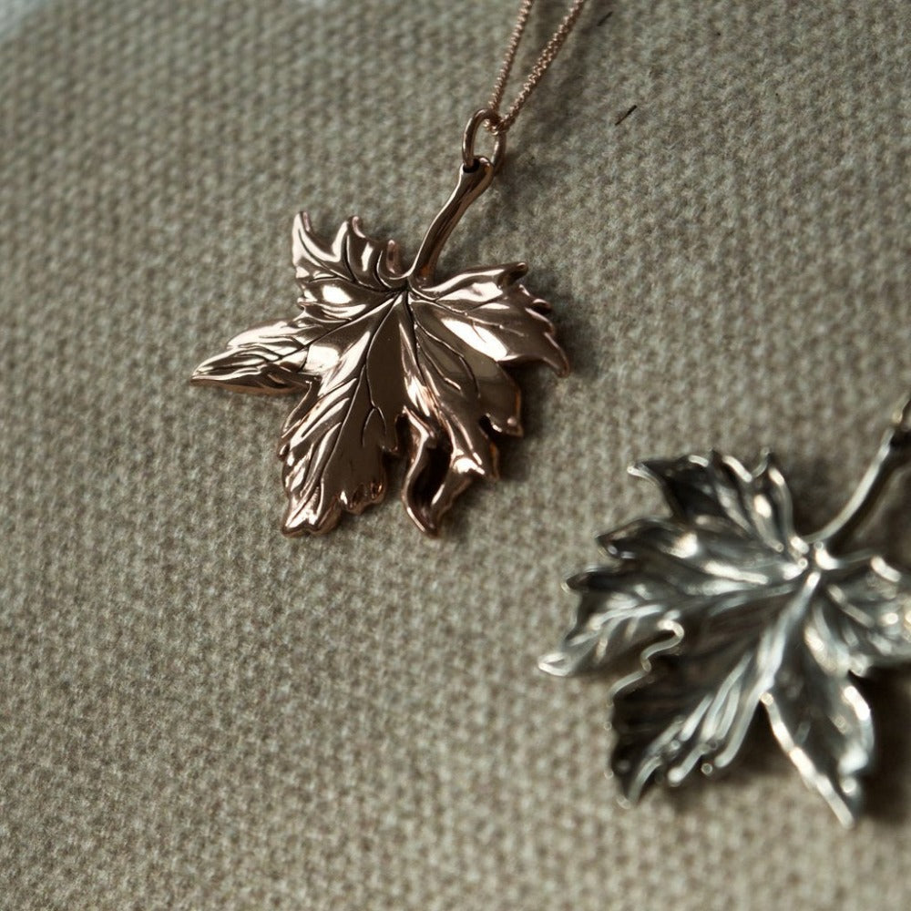 Canadian Maple Leaf Pendant - Magpie Jewellery