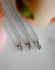Diamond Solitaire Necklace - Magpie Jewellery