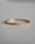 18K Rose Gold Textured Band | Magpie Jewellery