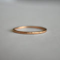 18K Rose Gold Textured Band | Magpie Jewellery