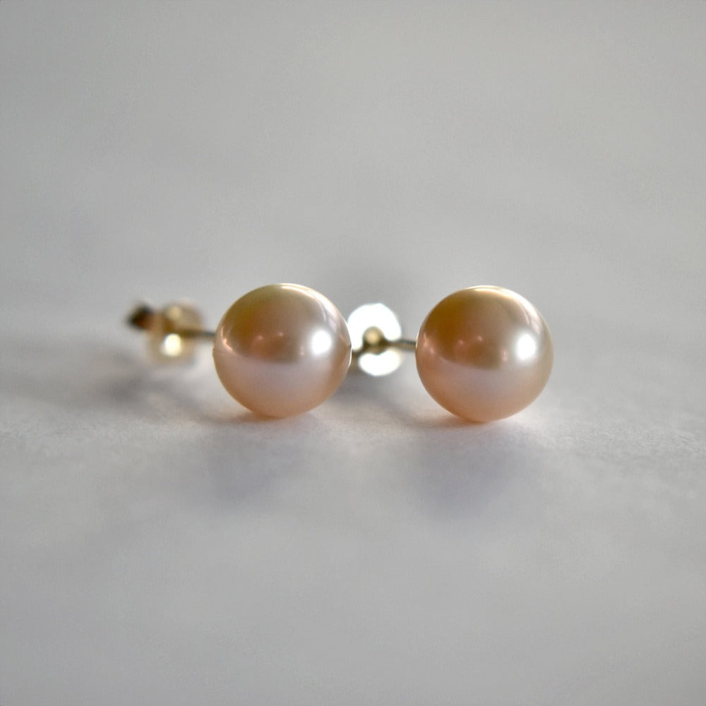 14K Pearl Studs - Magpie Jewellery