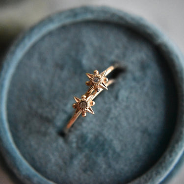 Diamond Polaris Star Ring - Magpie Jewellery