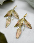 Bronze Tapestry Drop Earrings - Magpie Jewellery