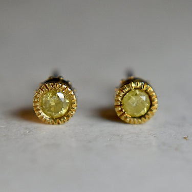 Adamantem Yellow Diamond Studs - Magpie Jewellery