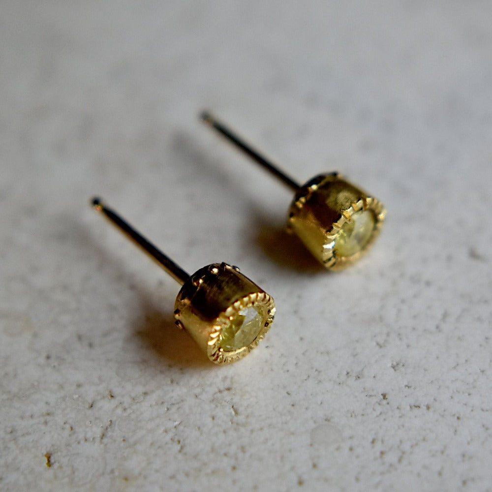 Adamantem Yellow Diamond Studs - Magpie Jewellery