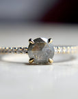 0.69ct Salt & Pepper Diamond Engagement Ring - Magpie Jewellery