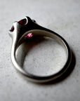 6-Prong Pink Tourmaline Ring in 14kw | Magpie Jewellery