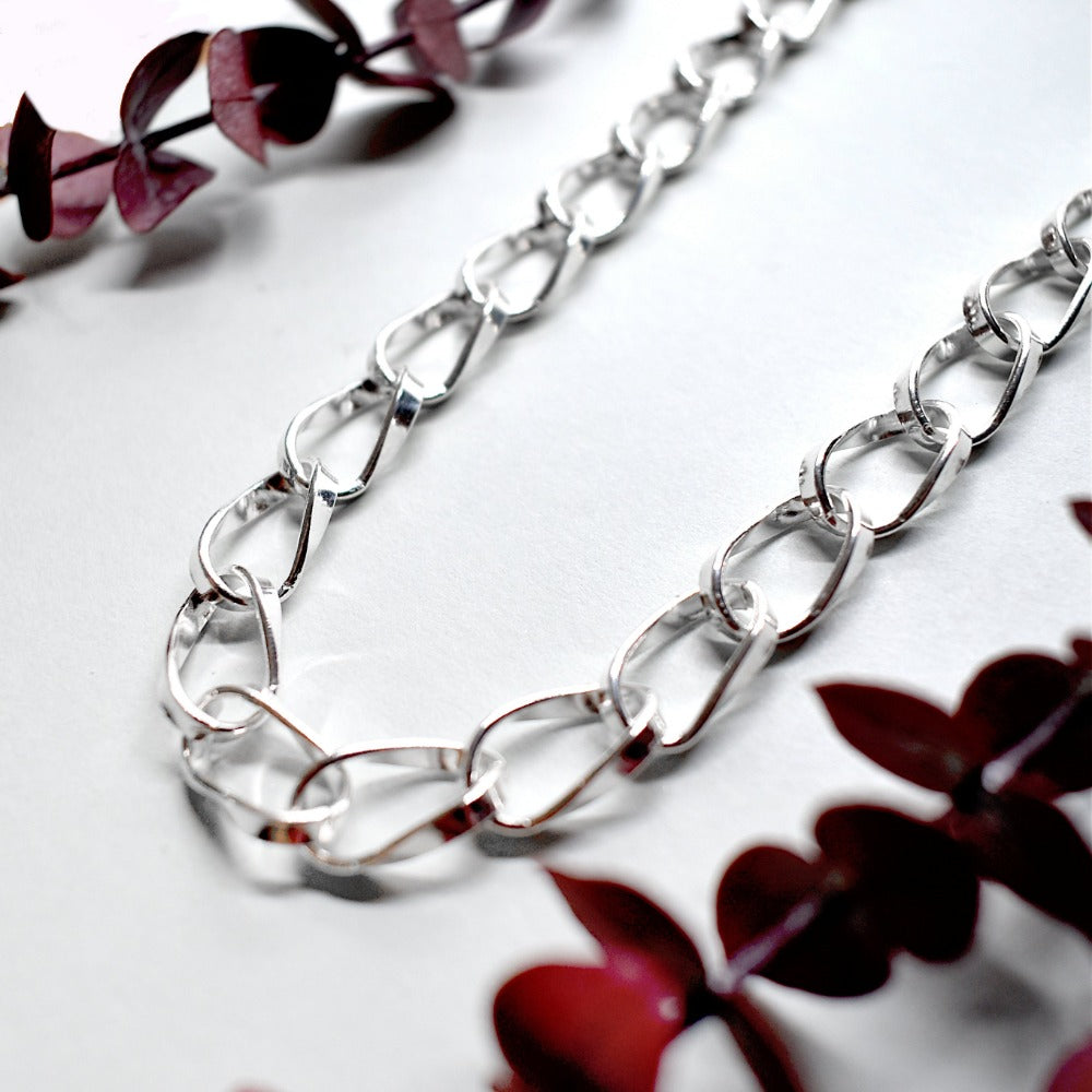 34" Twisted Oval Link Chain - Magpie Jewellery
