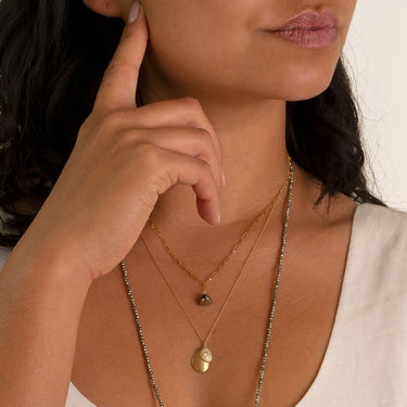 Double Petal Diamond Pendant - Magpie Jewellery