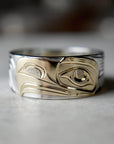 Tapered Gold Overlay Ring - Magpie Jewellery