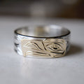 Flat Gold Overlay Ring - Magpie Jewellery